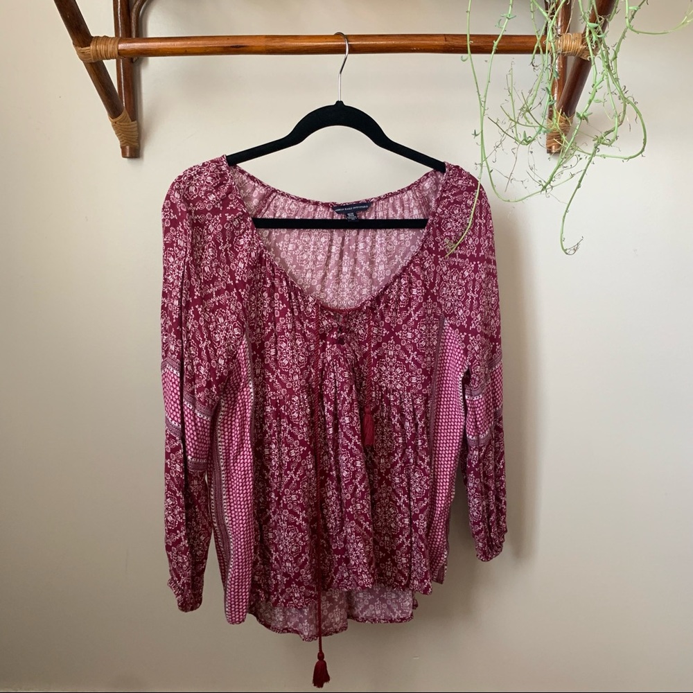 American Eagle size xs boho blouse